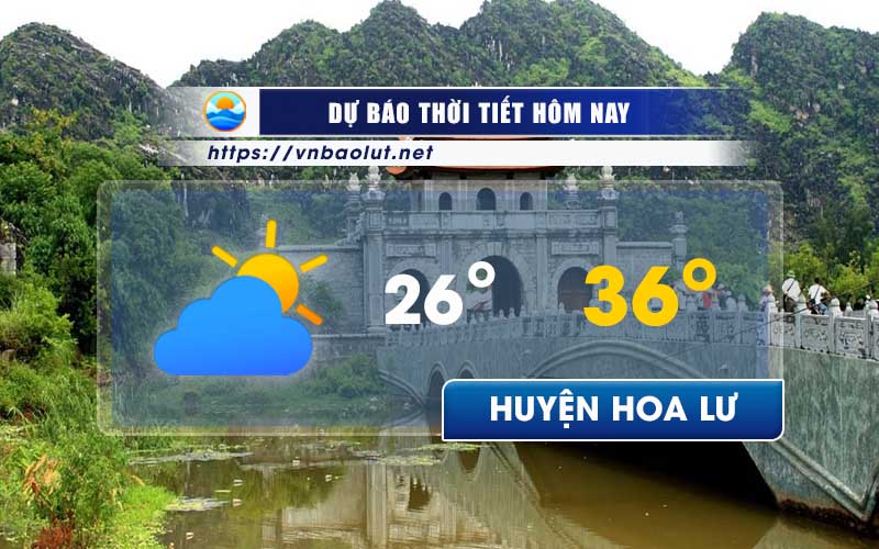 Dự báo thời tiết Huyện Hoa Lư - Ninh Bình